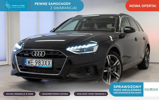 audi Audi A4 cena 117900 przebieg: 77130, rok produkcji 2019 z Parczew